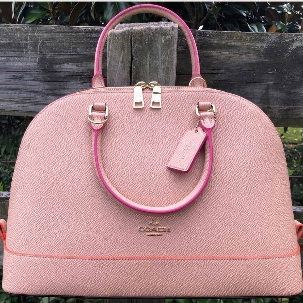 Coach Sierra Edgepaint Dome Bag NWT Nude Satchel - Picture 2 of 6